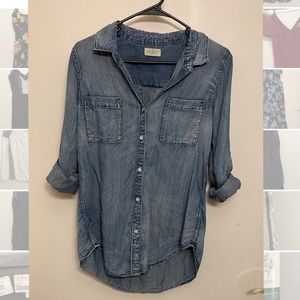 Button up denim shirt